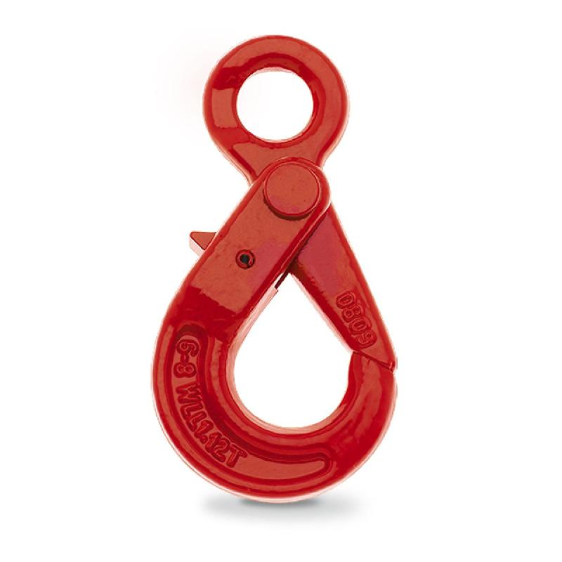 Crochet à œil grade 80 - verrouillage automatique - CMU 3,15 t pour chaîne Ø 10 mm - référence 0513LOASC_0