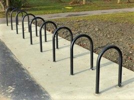 D150 arceau urbain - Axinov - fixation sur platine ou à sceller - diamètre 60 mm - peint ou galvanisé_0