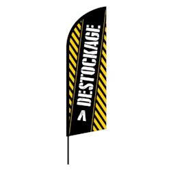 Drapeau oriflamme Destockage 3m08 - mât + voile - Drapeaupublicitaire - 3770030285124_0