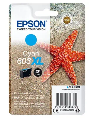 Epson Singlepack Cyan 603XL Ink_0