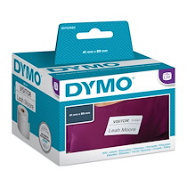 ETIQUETTES BADGE 41 X 89 MM DYMO LW330 TURBO - ROULEAU DE 300