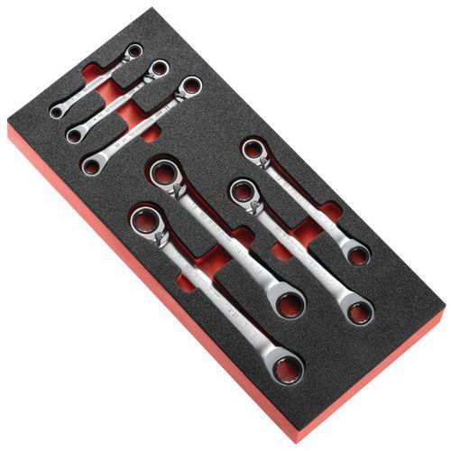 FACOM 1 MODULE CLÉS POLYGONALES CONTRECOUDÉES EN POUCES SUR PLATEAU FACOM