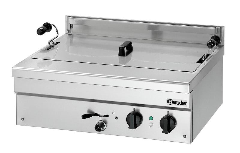 Friteuse à beignets BF 21E - 21 litres, électrique ou gaz, acier inoxydable, avec grande zone froide et sécurité_0