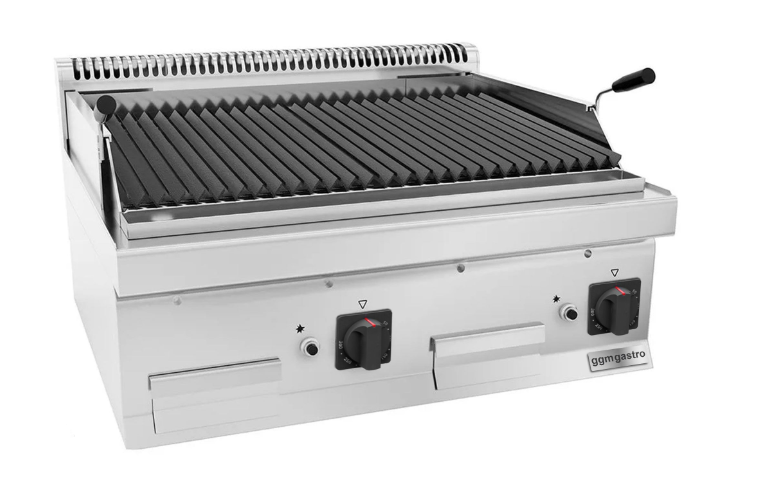 Grill à gaz en pierre de lave - 14 kW - Grille inclinable  - Mario 700 | GGM -GLGK800-E_0