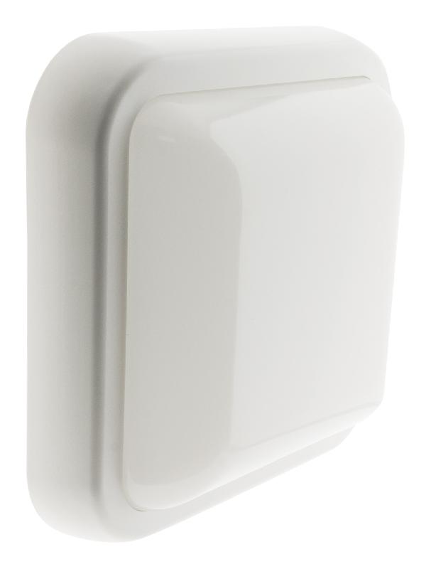 Hublot carré LED 15W - 1050 lm - IP44 - Blanc neutre 4000K - Zenitech - Classe énergétique A+_0
