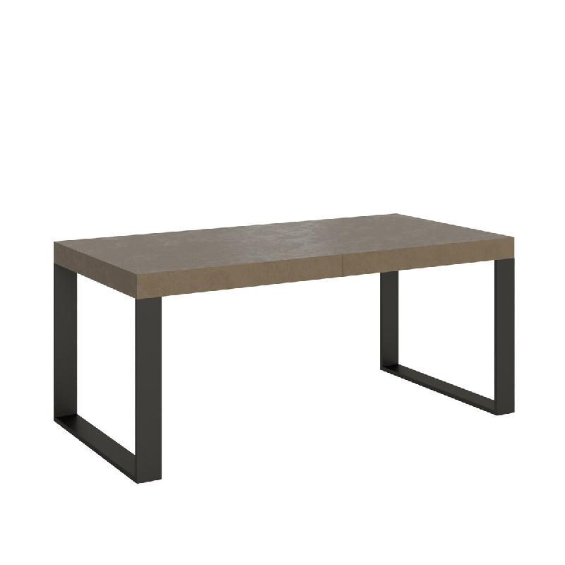 Itamoby Table extensible 200/460 x 90 cm Tecno Premium grise tourterelle avec pieds anthracite - beige multi-matériau VE460TATECPRE-TT-AN_0
