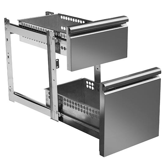 Kit de tiroirs 1x 1/3 et 1x 2/3 pour tables réfrigérées avec profondeur 700 mm - Z/C008ZF_0