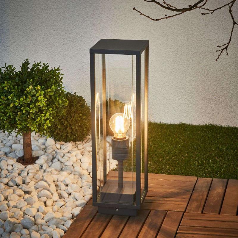 LUCANDE, LUMINAIRE POUR SOCLE ANNALEA, 50 CM, ANTHRACITE, IP54