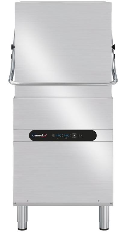 Lave-vaisselle à capot avec pompe de vidange  professionnel - 620x770x1435/1900 mm - CLVAC50U_0