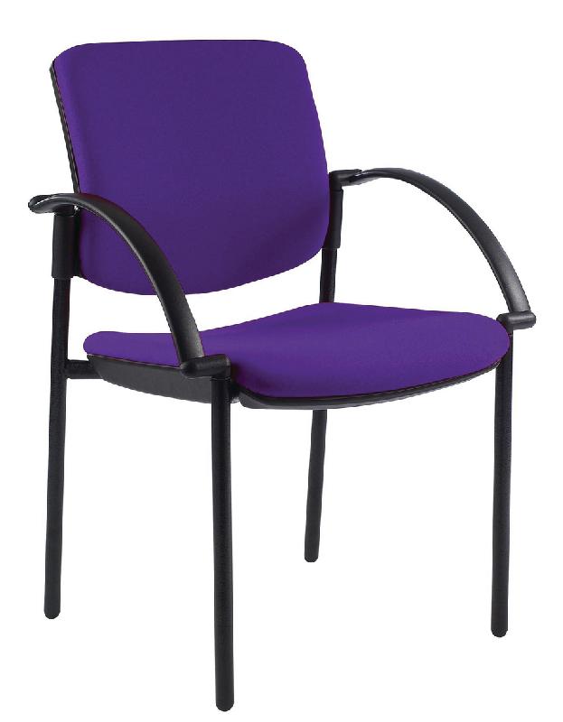 LOT 2 FAUTEUILS LOUISE DOSSIER CARRÉ COLORIS VIOLET - MANUTAN COLLECTIVITÉS