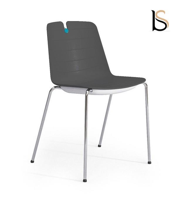Lot de 2 chaises design Mindy - Mobel Linea. - Anthracite_0
