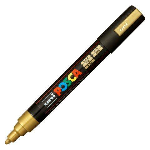 MARQUEUR POSCA PC5M POINTE MOYENNE 1,8 À 2,5 MM - OR