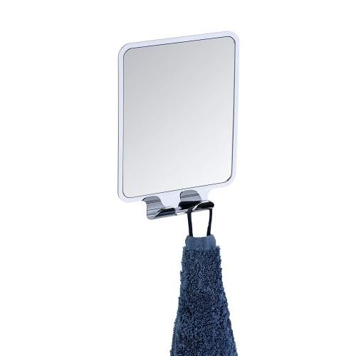 MIROIR MURAL POUR SALLE DE BAIN - QUADRO - ANTIBUÉE - VACUUM-LOC WENKO