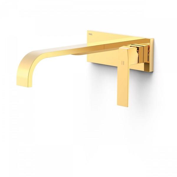 MITIGEUR ÉVIER MURAL STRUCTURE ENCASTRÉE INDIVISIBLE SUPPORT SILENTBLOCK DORÉ (OR) - TRES 20230014OR