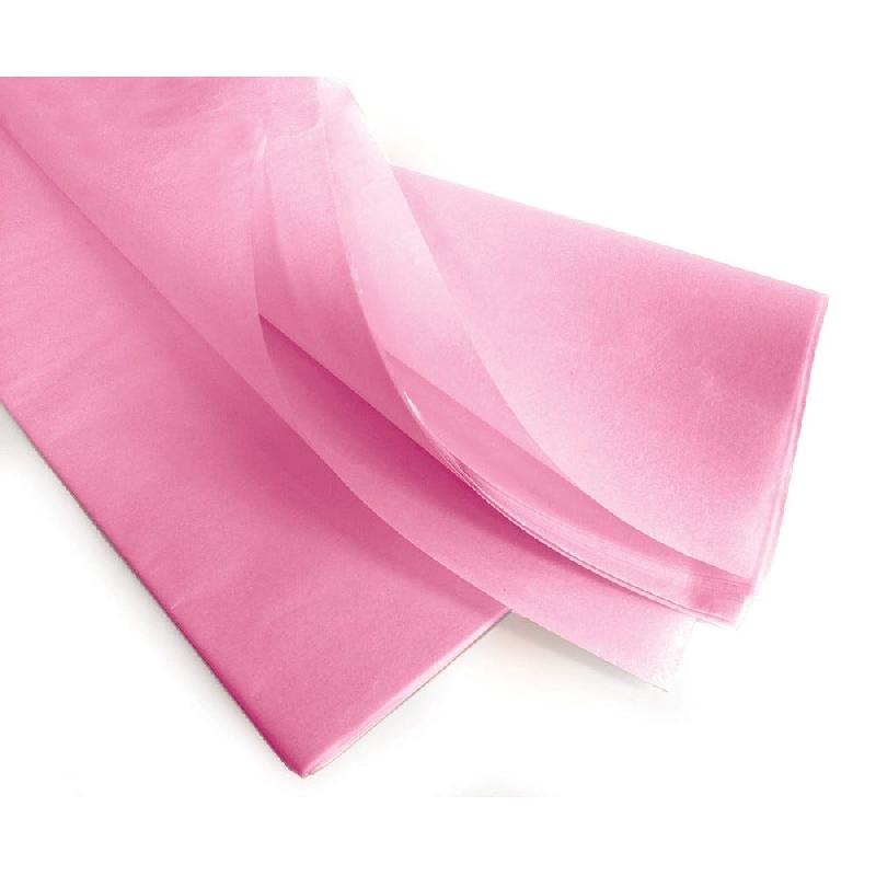Papier de soie rose 17g/m² 50x75cm - par 240 feuilles_0