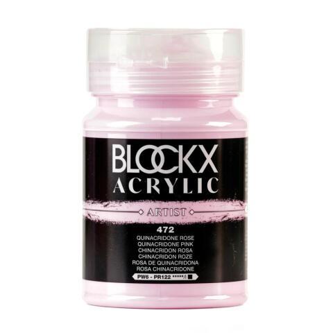 PEINTURE ACRYLIQUE FINE POT 500ML - QUINACRIDONE ROSE