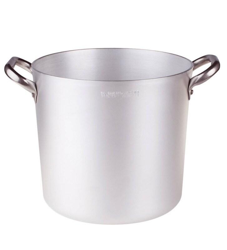 Pentole Agnelli marmite haute ø 40 aluminium 2 poignées inox - 8007441014841_0