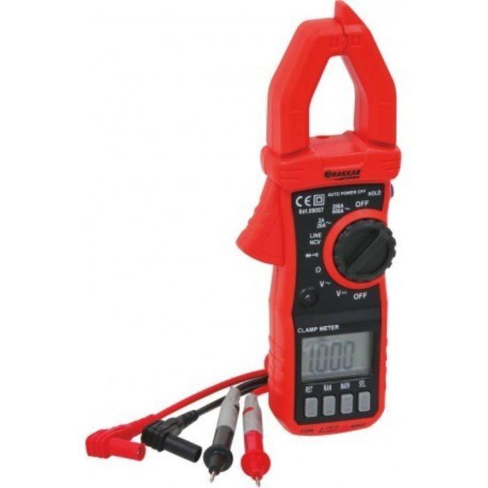Pince ampèremétrique 1000V LCD - CAT III - Drakkar - Protection antichocs et étui inclus_0