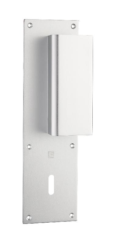 POIGNÉE PALIÈRE ALUMINIUM TYPE BASTILLE 70X250MM ARGENT CLÉ L - HERACLES - I-231103CLEL