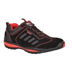 Portwest - Baskets de sécurité basses LUSUM S1P HRO Rouge Taille 42 - Semelle antidérapante et coquille en acier_0