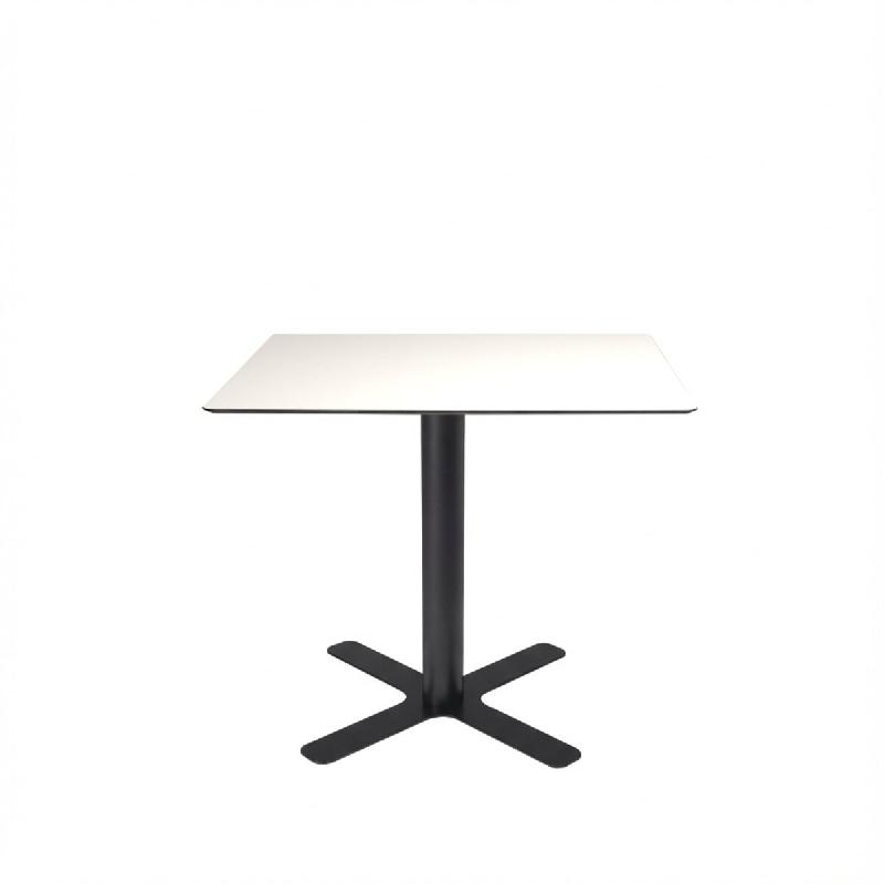 Resol garbar GOYA HPL Table Carrée Intérieure 70x70 Pied Noir - Tableau Blanc - multicolore multi-matériau 05568_0