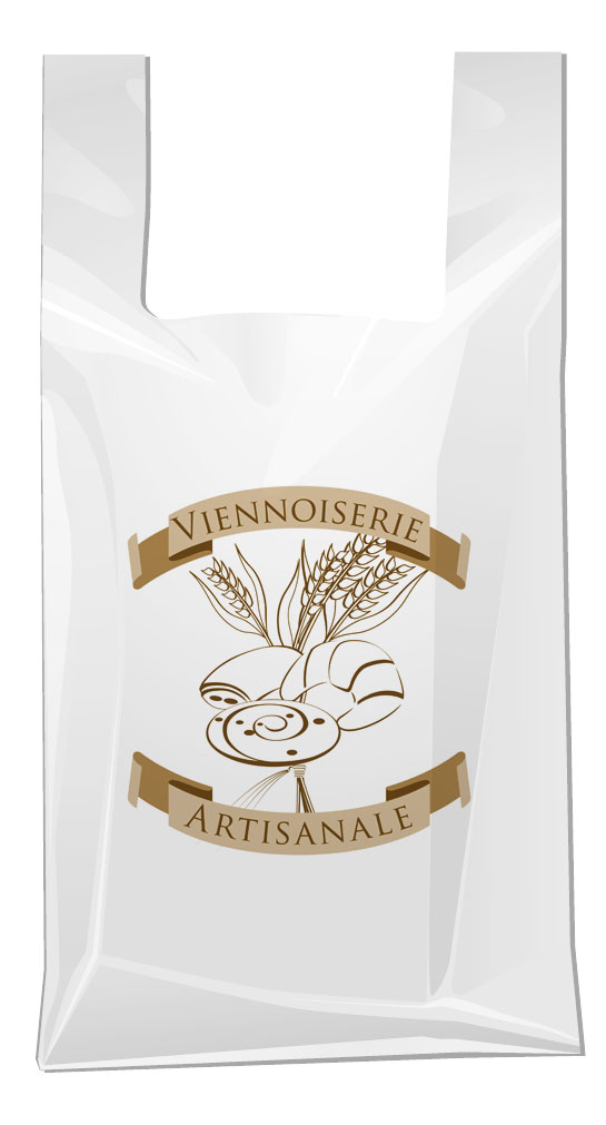 Sacs plastique à bretelles pour boulangerie et viennoiserie - Contact alimentaire - PEHD 15µ - 280+70/70x480 mm - Colis de 2000 pièces_0