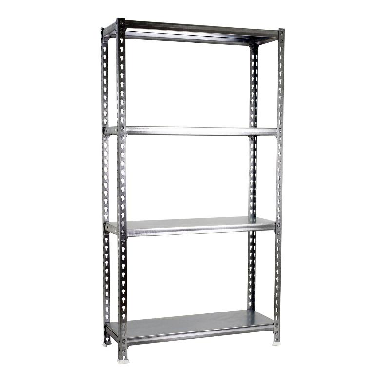 SimonRack Rayonnage métallique, 1500x1000x500 mm, 4 niveaux, tablette métallique, 180 kg au point de flexion, Galvanisé - Simonclick - métal 84351_0