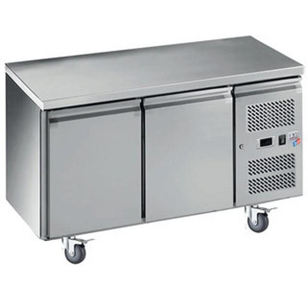 Table desserte positive centrale GN 1/1 profondeur 700 - 2 portes | L2g - GN2100TN_0