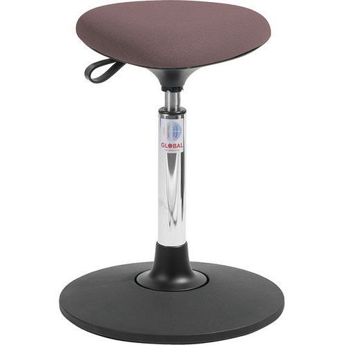 TABOURET SWAY TRIA - TISSU CURA - BAS - ROSE - GLOBAL PROFESSIONAL SEATING