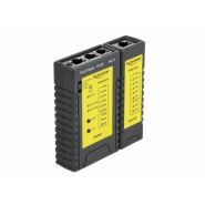 Testeur réseau Delock - Testeur de câble RJ45 / RJ12 avec portfinder et unité distante amovible - Réf. 86407_0