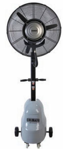Ventilateur brumisateur sur roulettes - Fabrication européenne - 66 cm - Réservoir 23L - Surface 30-35m²_0