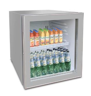 Vitrine de comptoir réfrigérée - COUNTER 50 GLASS SILVER - IARP - 38L, Classe C, porte vitrée_0