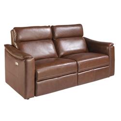 AC ANGEL CERDA Angel Cerdá Canapé relax 3 places en cuir marron cognac 6166C 190 x 92 x 98 - marron fourrure 8435631021339_0