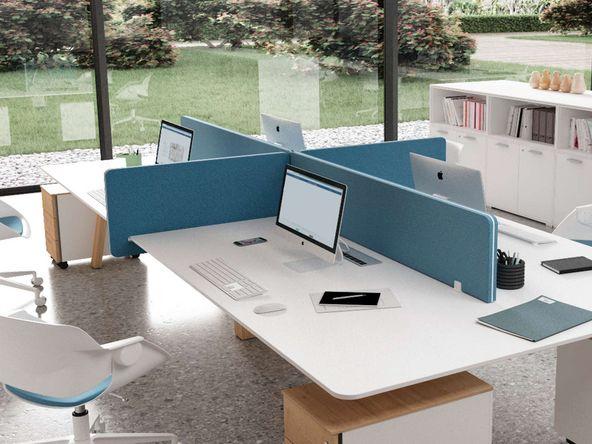 Panneau latéral acoustique pour bench Denomics Fabrika, Trendwood et Gradia_0