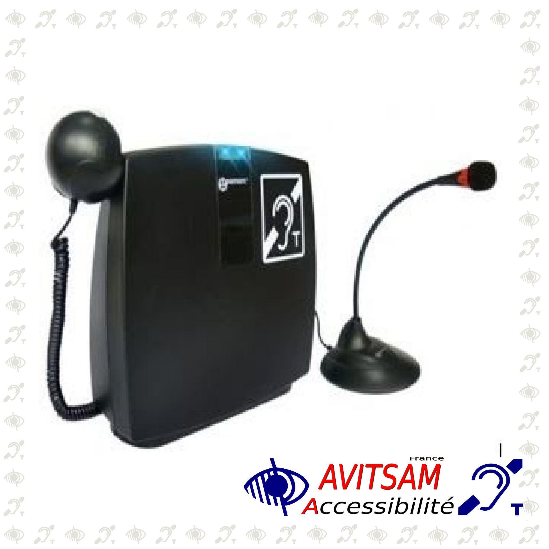 Boucle magnétique portative LH102V2 - Geemarc - Accessibilité auditive - Surface couverte 1m²_0