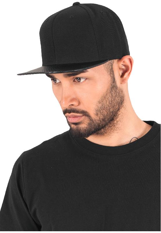 Casquette carbon snapback - Réf: FL6089CA - FLEXFIT - 80% acrylique / 20% coton - Visière plate en carbone_0