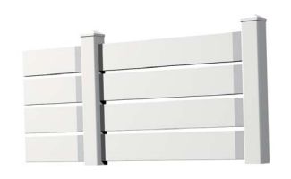 Clôtures PVC - GYT - 4 lisses 165 x 34 mm en plastique_0