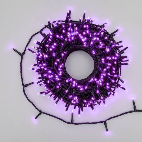 Guirlande lumineuse violette 25 mètres 360 mini LED câble vert 8 modes d'animations Lotti - rose 8024199040939_0