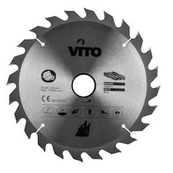Lame de Scie Circulaire Carbure de Tungstène 216 mm - 24 Dents - Coupe Rapide et Précise Tous Bois VITO - gris 5604612654849_0
