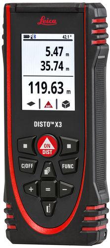 Lasermètre robuste et étanche pour l'intérieur, fonction smartroom - mesures p2p (ave - LEIDisto X3_0