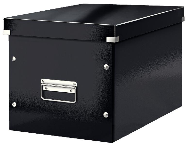 LEITZ Lot de 6 Boîte de rangement Click & Store Wow, format cube, coloris noir - noir 61080095_0