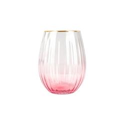 Novastyl - Lot De 4 Gobelets Gatsby 59cl En Verre Rose - rose verre 3256391043622_0