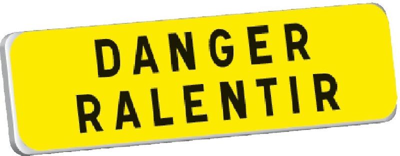 Panonceaux Taliasign KM 900x250 mm classe 1 Dangers Temporaires - PNTLGLV1KM-TL02/DR_0