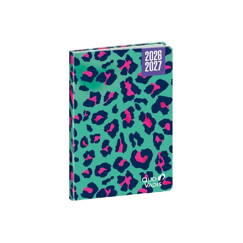Quo Vadis - Agenda année scolaire - 2026-2027 - Hebdocolor 15 - Semainier Horizontal - Français - Canopy - Multicolore - août à juillet - 10x15 cm_0