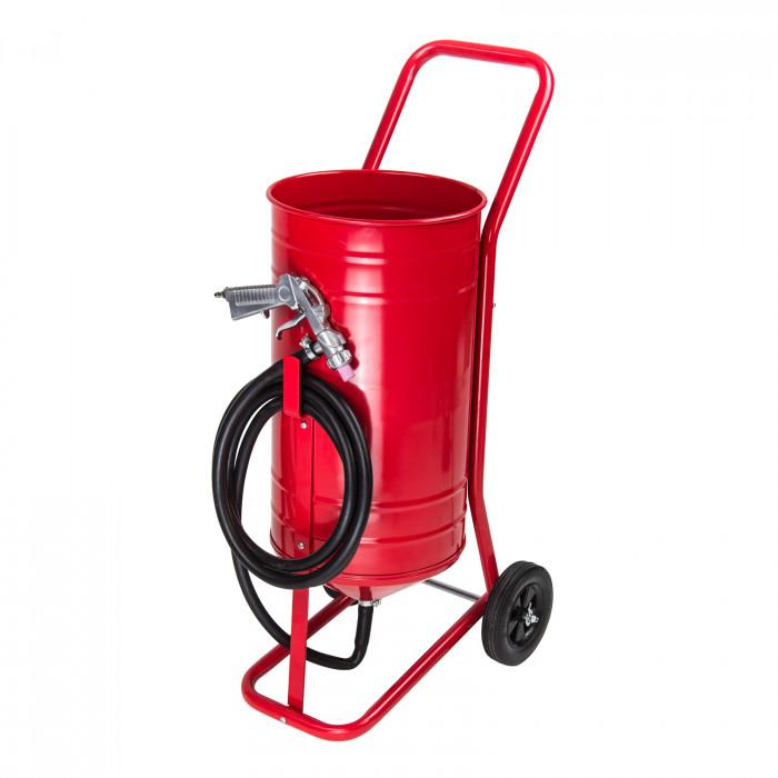 Sableuse professionnelle sur roulettes 30 l ø 265 mm buses sablage_0