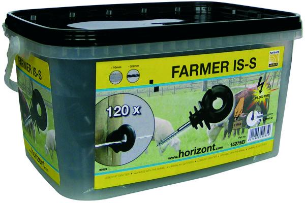 SEAU DE 120 ISOLATEURS FARMER IS-S NOIR