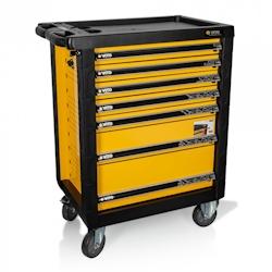 Servante d'atelier 7 tiroirs Chariot sur roues Avec frein Meuble de garage Etabli VITO - noir 3701107724185_0