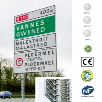Signalisation directionnelle - Gamme ARGOAT - Panneaux en aluminium profilé 100% recyclable_0