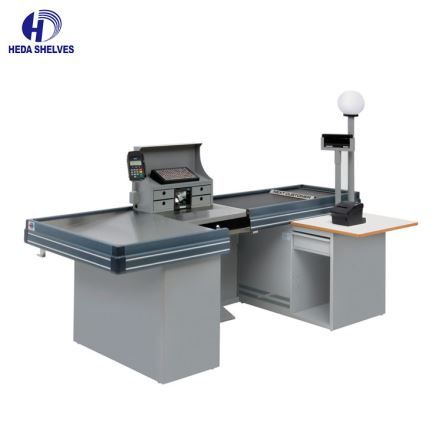 Sortie de caisse avec convoyeur - Heda Étagères Cie., Ltd - Design stable et accessoires personnalisables_0