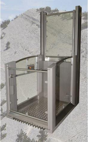 Ascenseur classique Olympe - design contemporain - élévateur PMR 2 à 3 mètres_0
